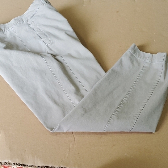 Eileen Fisher Tan Ankle Cropped Pants - Picture 9 of 10